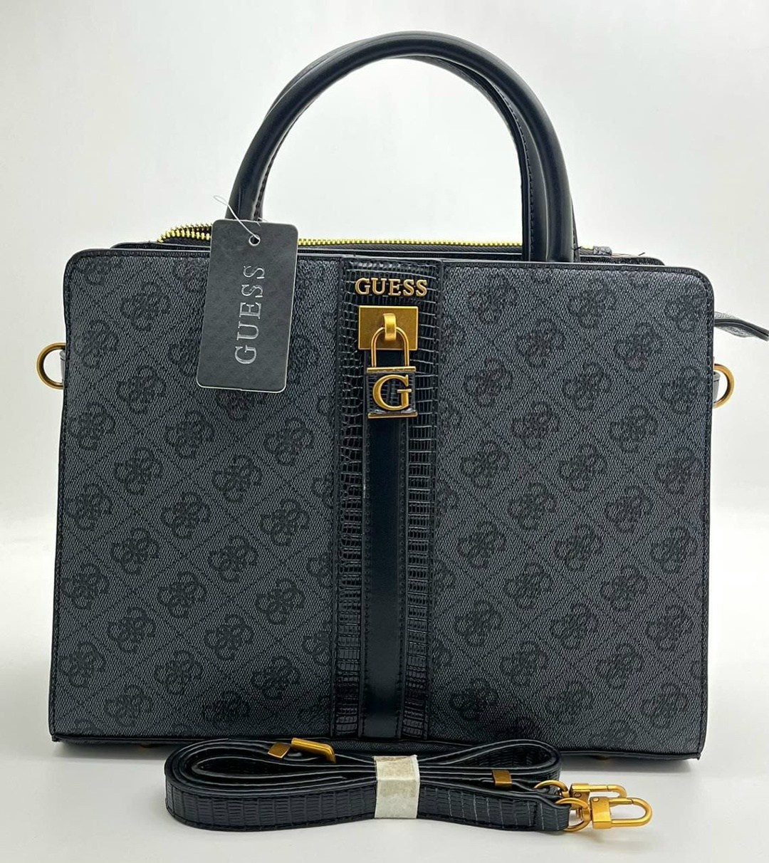 женская сумка guess,сумка guess,сумка женская новая guess серая,сумка женская guess hwsb8675060 темно-серый,guess сумка тоут