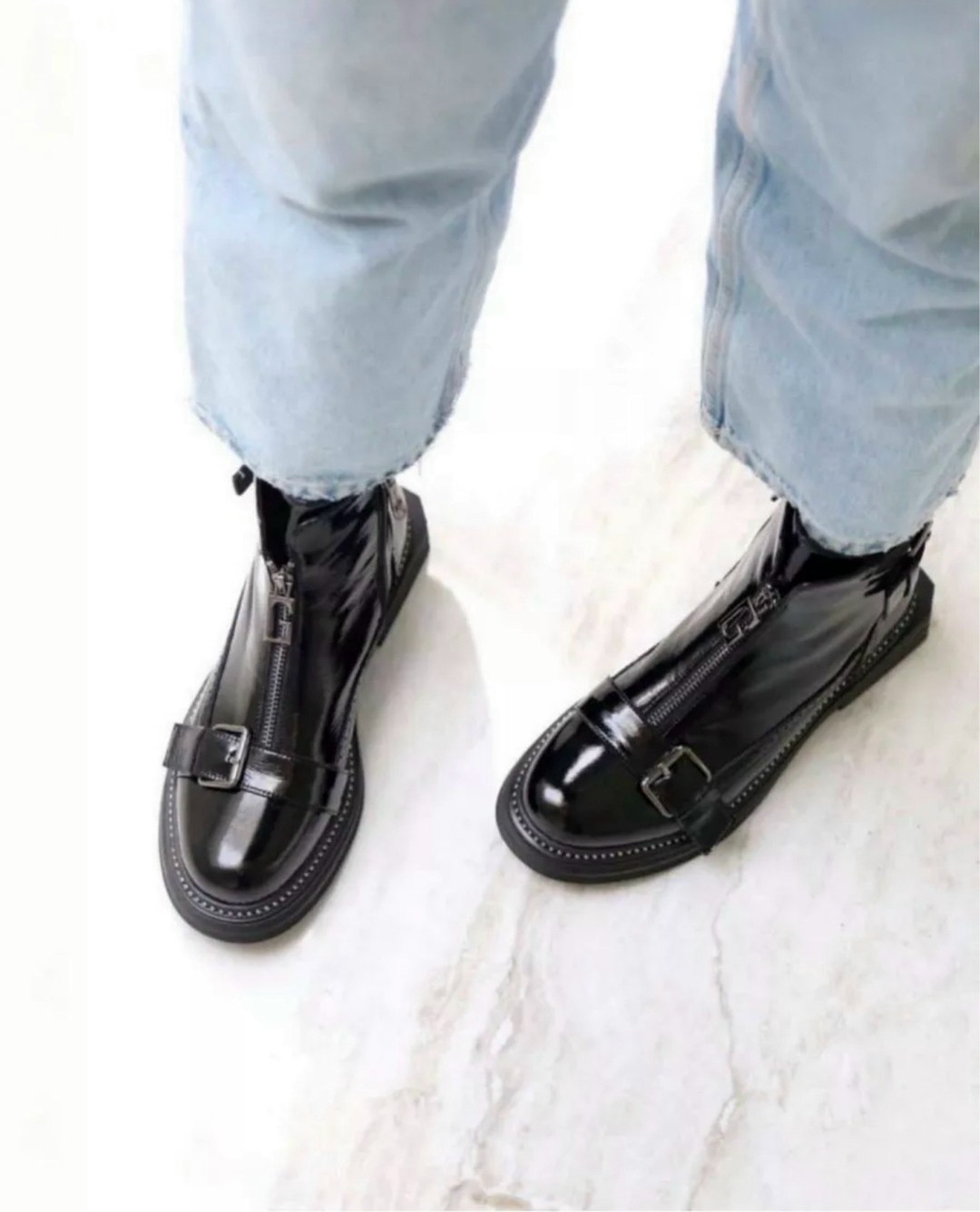 ботинки на каблуке демисезонные,демисезонные ботинки модные eleganta shoes цвет черный,ботинки женские,демисезонные ботинки модные eleganta shoes,ботинки женские лаковые