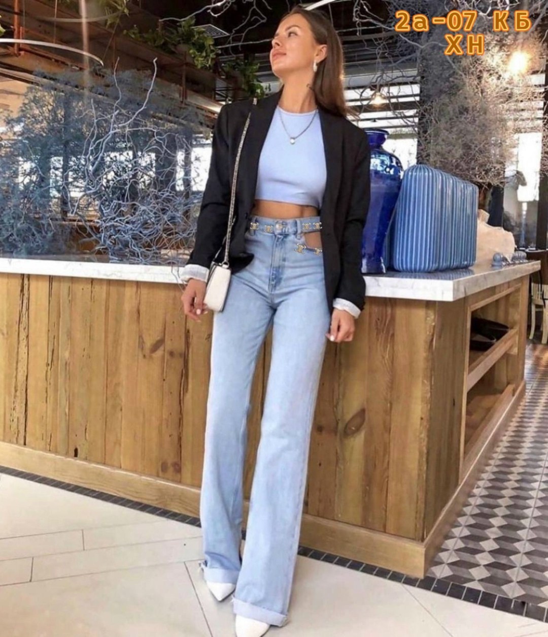 джинсы женские,джинсы для женщин,широкие джинсы,джинсы с цепочками по бокам