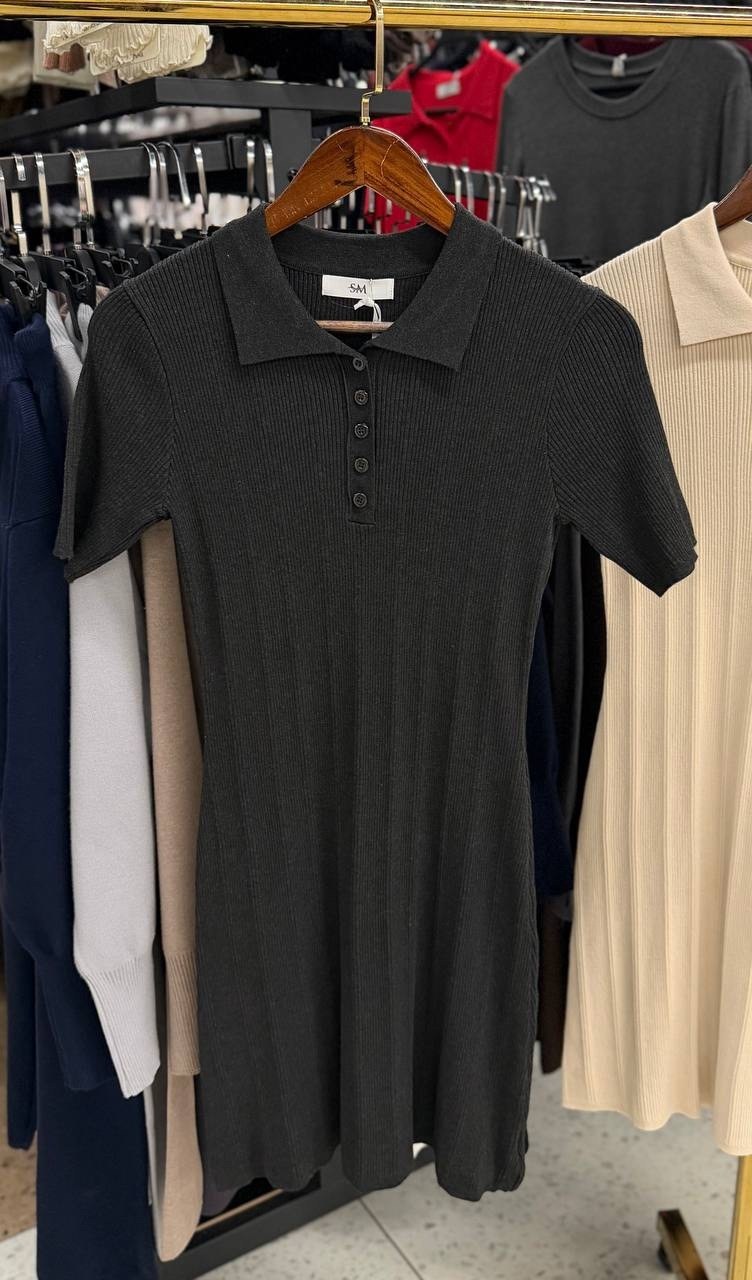 черное платье женское,платье женская,трикотажное платье,платье,платье с воротником