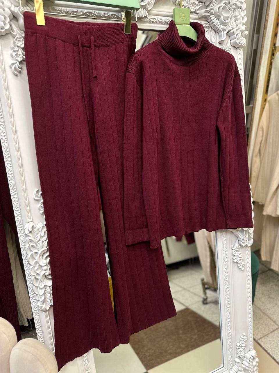 трикотажные костюмы,модные костюмы,трикотажный костюм с брюками палаццо женский,женский вязаный костюм,костюм женский брючный трикотажный