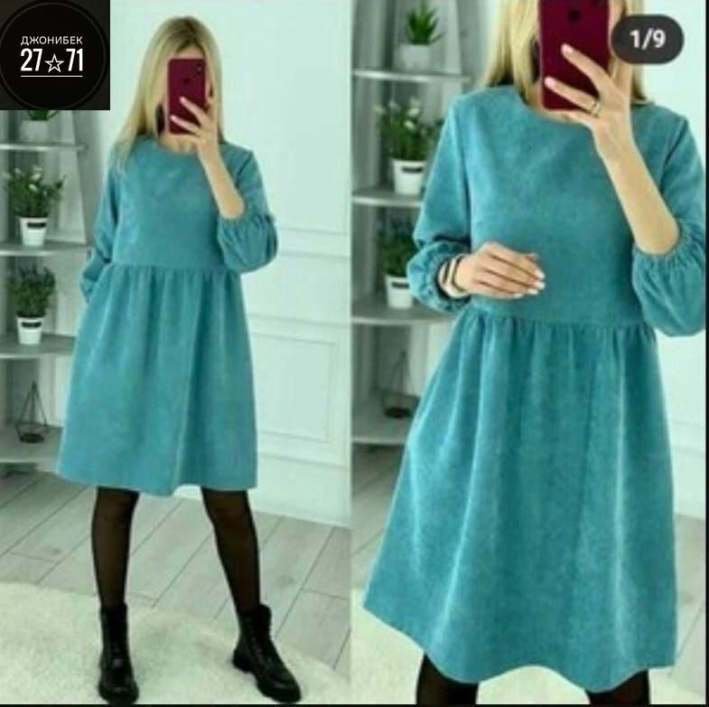 платье женское вельветовое,платье женская,платье из микровельвета,платье женское демисезонное размер 46 материал микровельвет,свободное платье