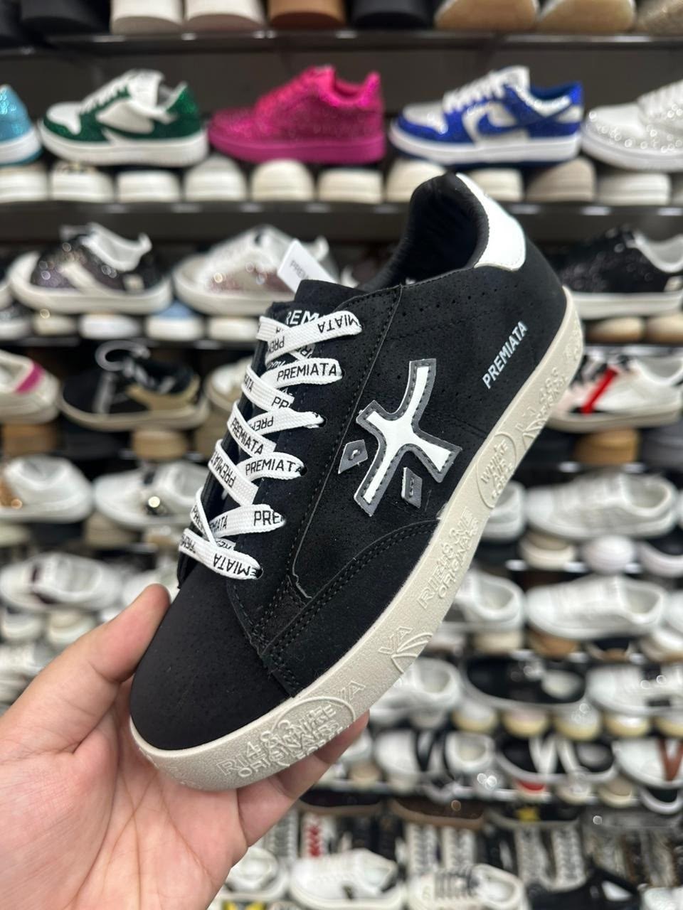 кроссовки premiata,кеды premiata мужские,кеды premiata,premiata чёрные мужские комбинированные кеды steven premiata,
