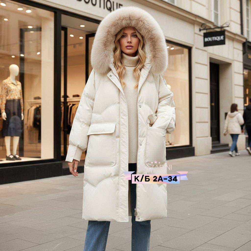 женский пуховик,пуховик зимний женский с капюшоном и меховым воротником,пуховик средней длины,объемные пуховики женские,женская зимняя куртка
