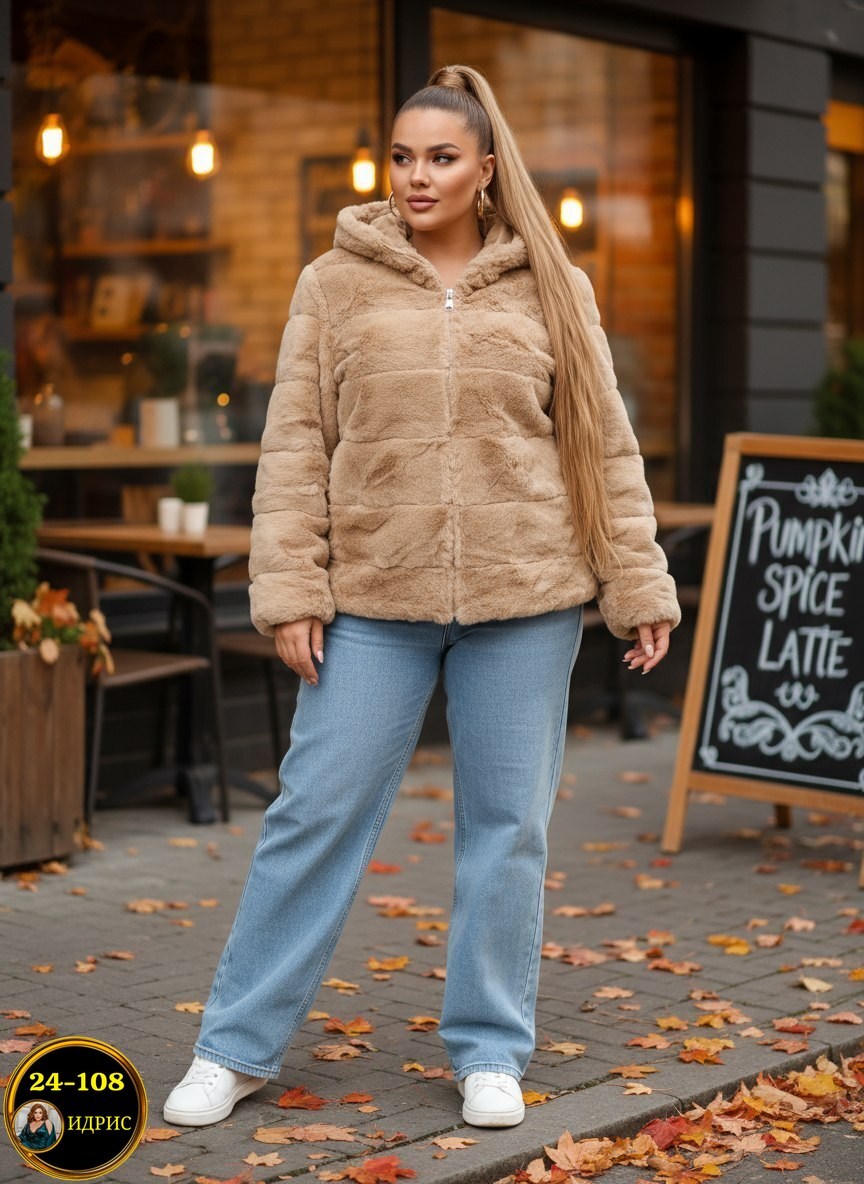 шуба искусственная женская с капюшоном e-lisman,e lisman шуба,женская шуба,шуба бобрик 90см,шуба из искусственного меха