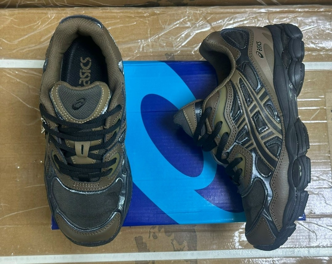 мужская  asics gel-nyc lifestyle темно коричневый,кроссовки,кроссовки asics,кроссовки гель nyc asics коричневый,кроссовки gel nyc asics