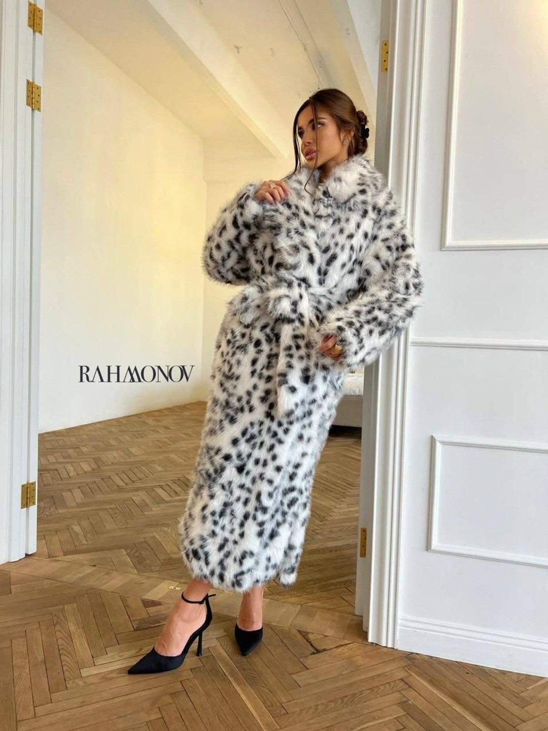 шуба длинная,шуба,удлиненная шуба из экомеха под рысь,шуба из рыси,шуба рысь 2025