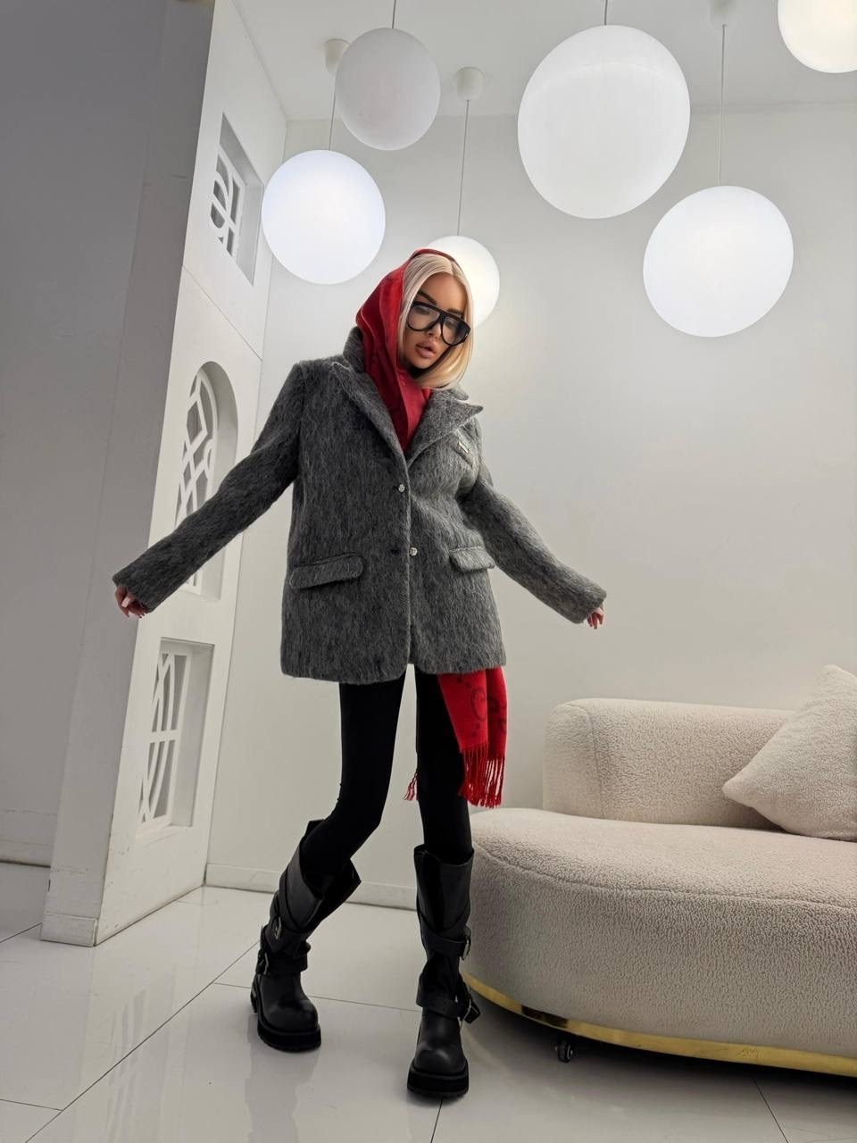 модное пальто,серое пальто,женское шерстяное пальто,шерстяное пальто,полупальто