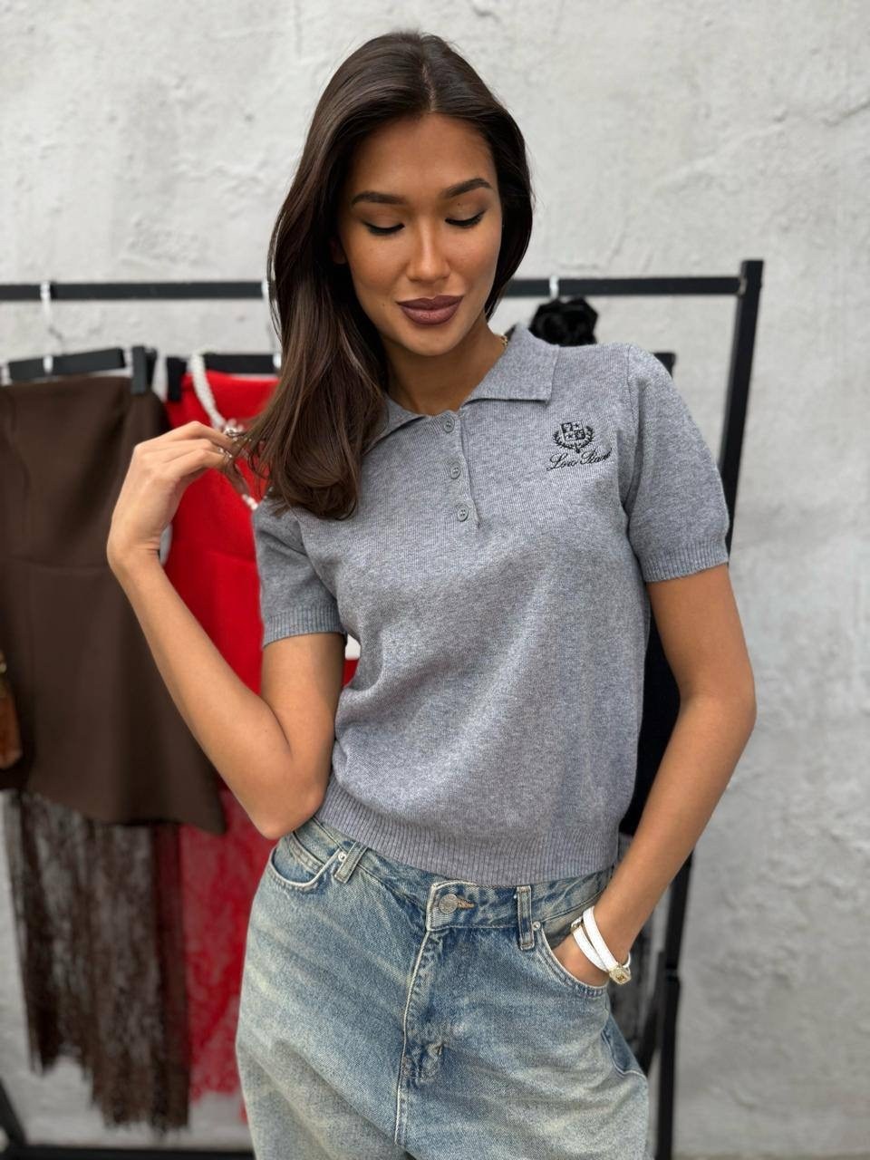 джемпер бежевый,женская кофта,трикотажный джемпер,джемпер,джемпер женский поло