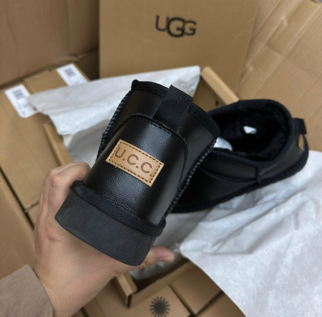 мужские угги ugg classic mini зимние черные,угги ugg,угги зимние мужские ugg модель 558458,мужские угги ugg mens classic ultra mini leather black,угги зимние мужские ugg арт.558458