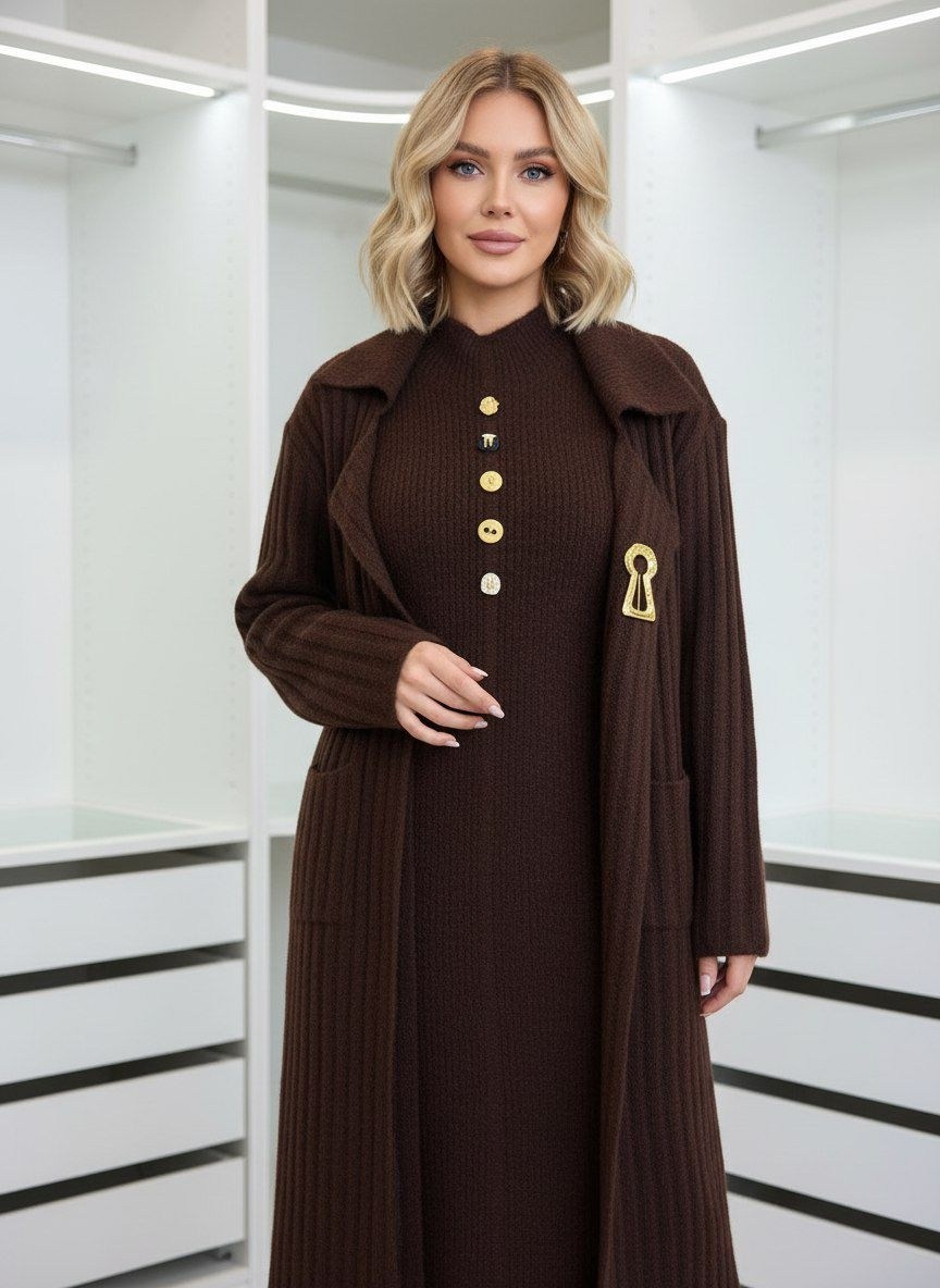 приталенное пальто,женское пальто,пальто с юбкой,зимнее пальто,платье коричневое
