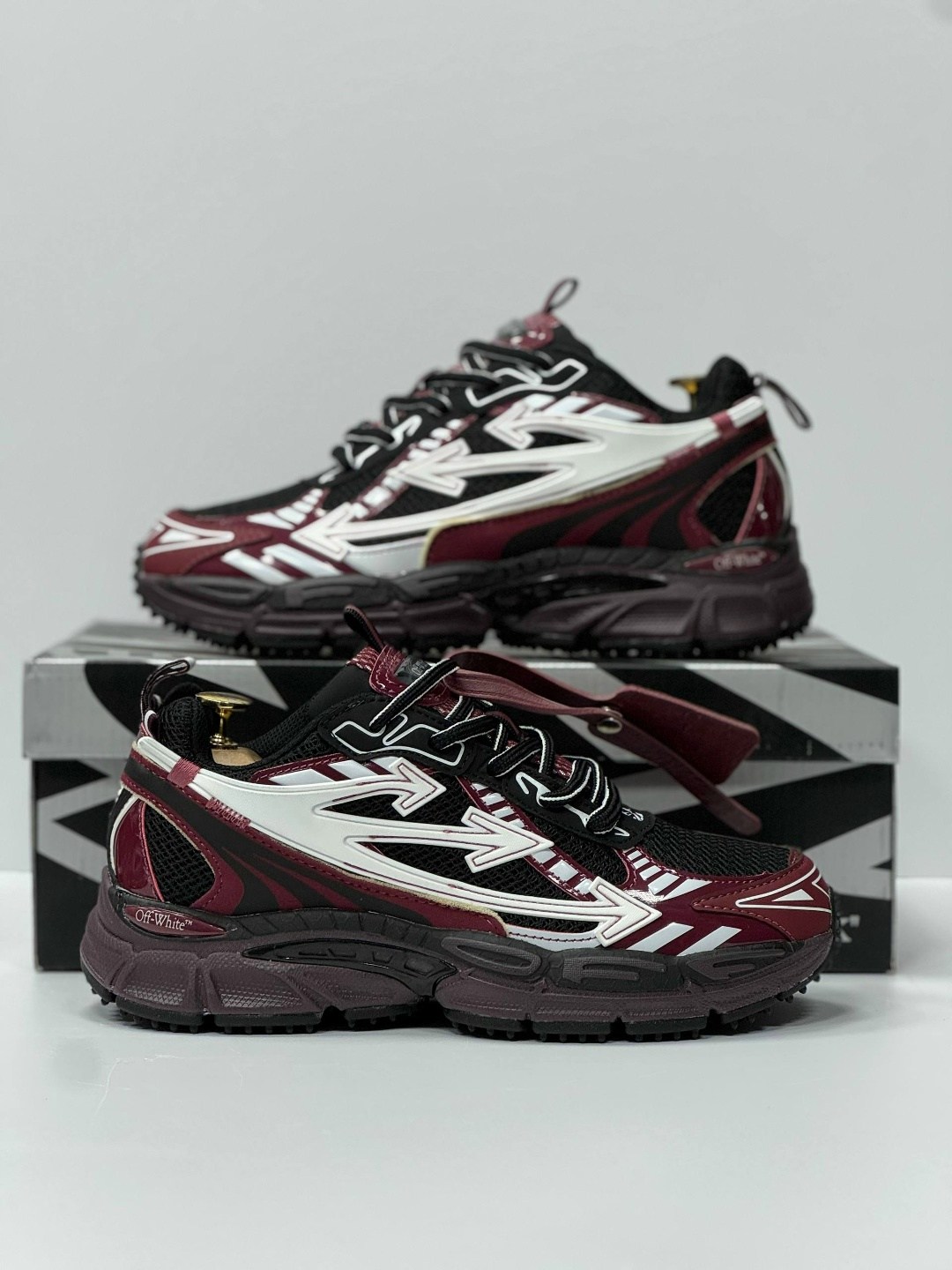 кроссовки off-white "be right back" бордовые,кроссовки off white be right back,,кроссовки мужской,кроссовки в стиле balenciaga