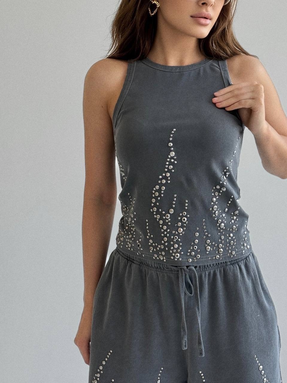 костюм женский,костюм трикотажный,повседневный костюм,костюм с шортам,костюм с бриджами