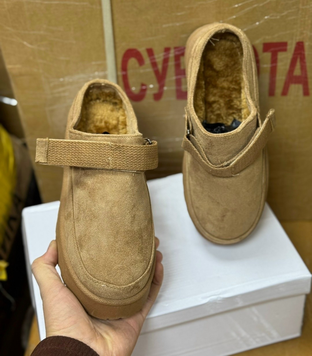 ,женская ,повседневная ,шлепанцы замшевые, на плоской подошве