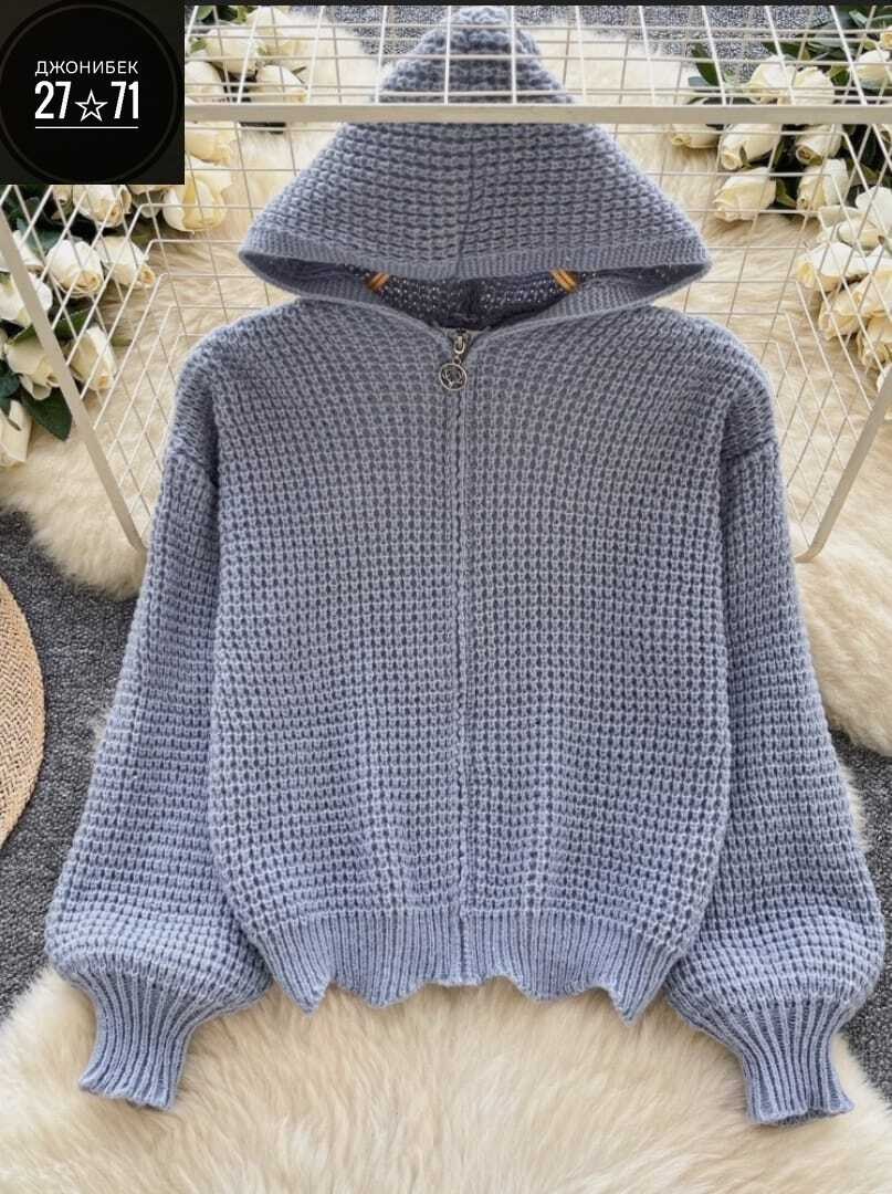 женская кофта,кардиган кофта,свитера с капюшоном,кардиган с капюшоном,вязаный кардиган с капюшоном