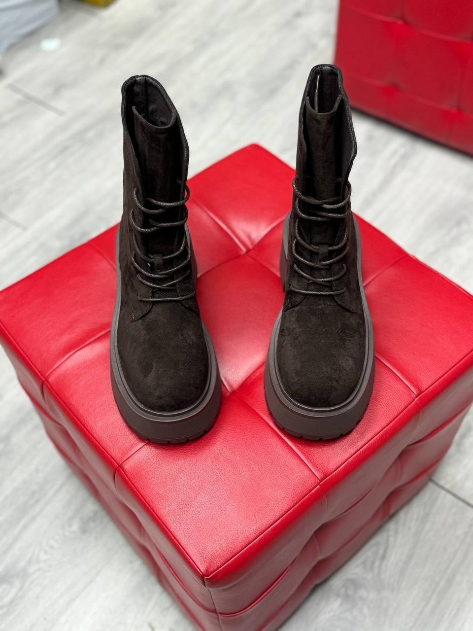 женские ботинки,,ботинки замшевые женские miu miu, женская,ботинки