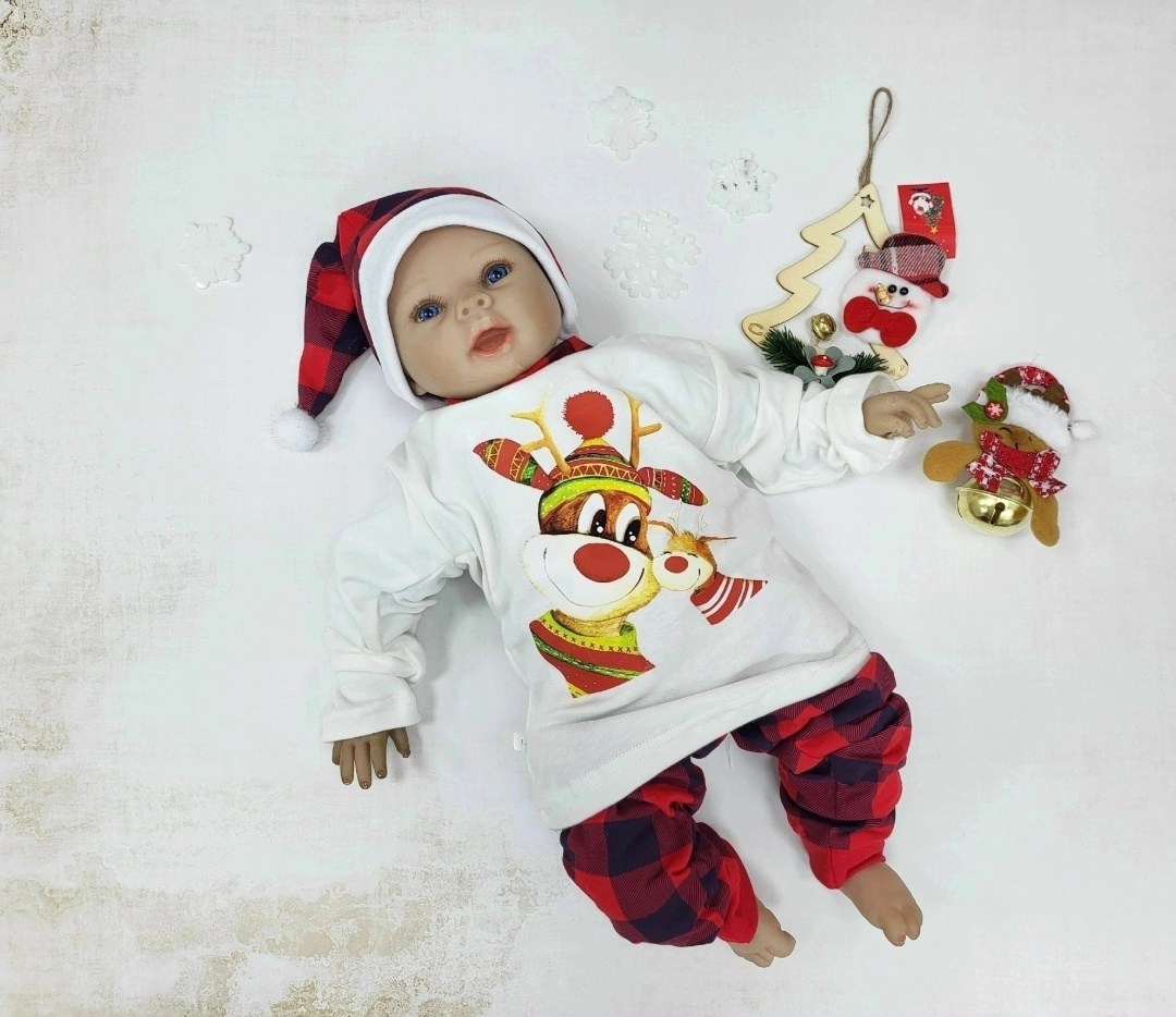 новогодний пижама для малыша,детская пижама новогодняя,новогодний комплект для малышей,новогодний пижама для малыша guf 187951321,новогодний пижама для малыша guf