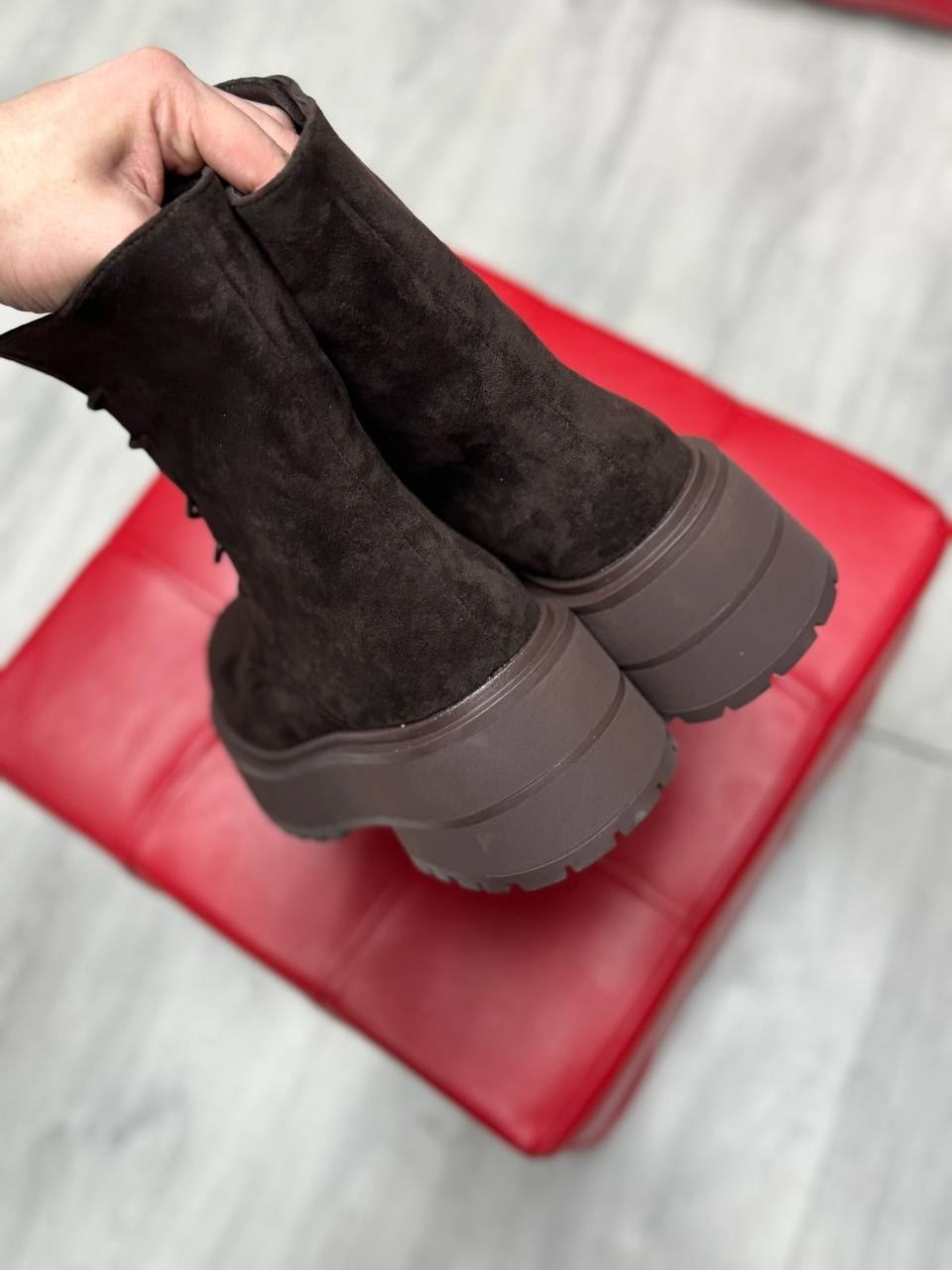 женские ботинки,,ботинки замшевые женские miu miu, женская,ботинки