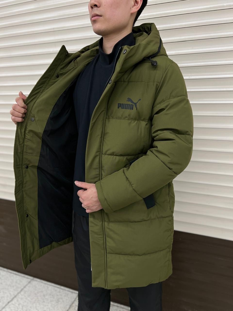 мужской пуховик puma бежевый,куртка зимняя,куртка зимняя мужская,куртка,мужская куртка puma