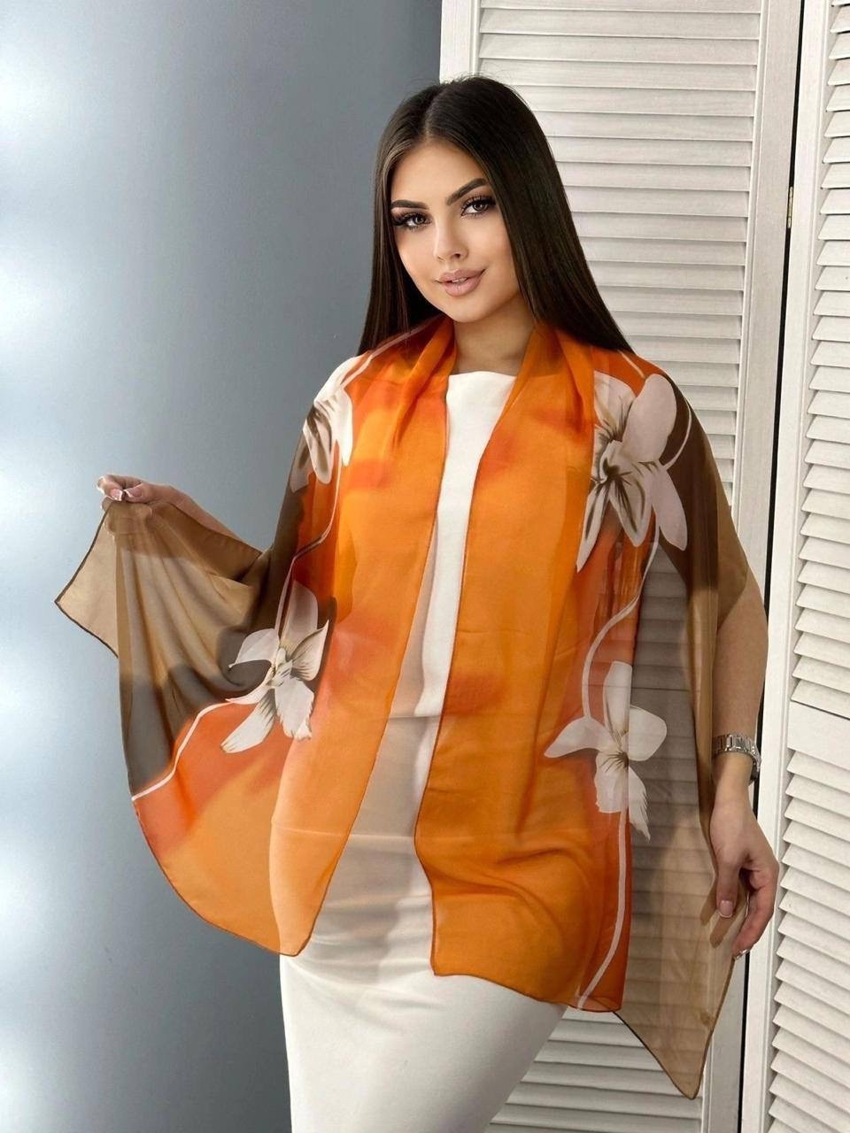 шарф шифоновые легкие,шарф женский платок,женский палантин,шифоновый шарфик,шифоновый шарф