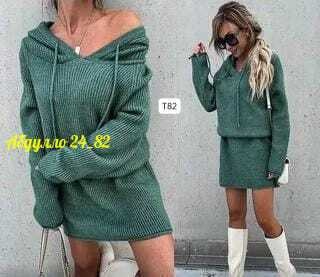 женское платье вязаное,вязаное платье,платье женская,теплое платье,теплое платье с капюшоном