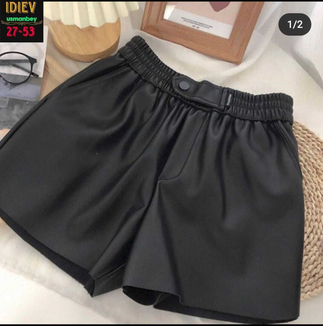 шорты чёрные женские кожаные,шорты из 100% экокожи,шорты,кожаные шорты женские,шорты детские экокожа