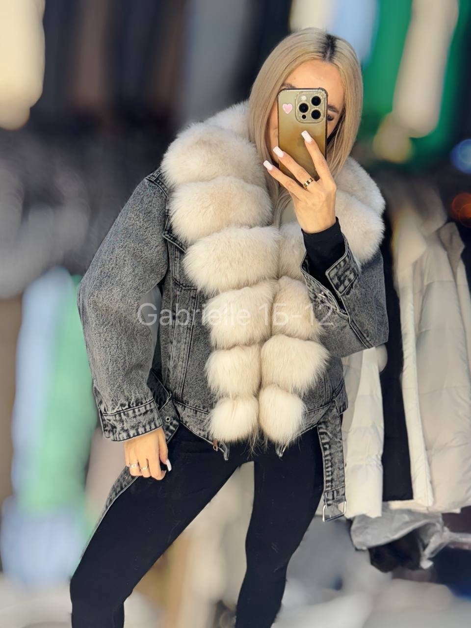 джинсовка с мехом песца,джинсовая куртка с натуральным мехом песца,куртка джинсовая с мехом песца,джинсовка с мехом,куртка джинсовая с мехом