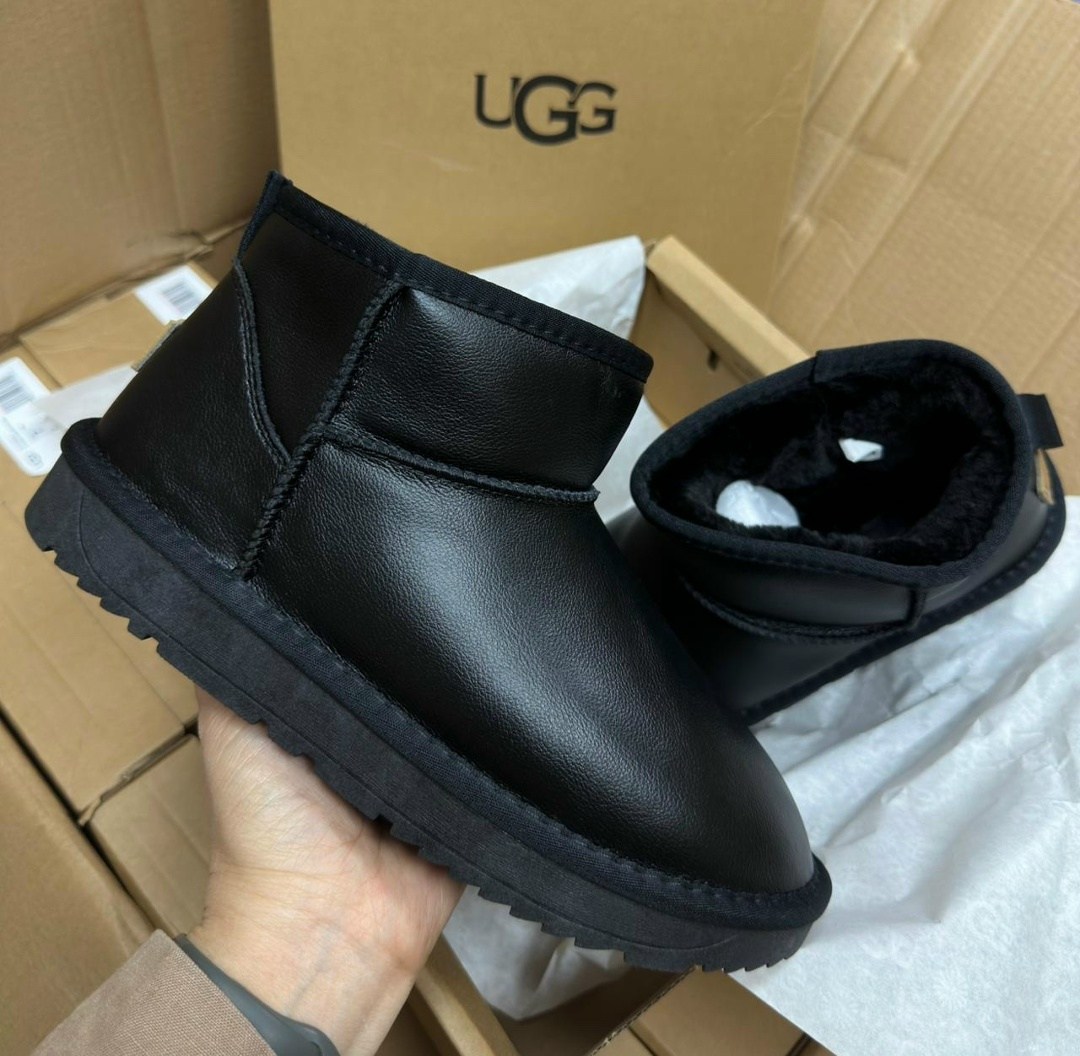 мужские угги ugg classic mini зимние черные,угги ugg,угги зимние мужские ugg модель 558458,мужские угги ugg mens classic ultra mini leather black,угги зимние мужские ugg арт.558458
