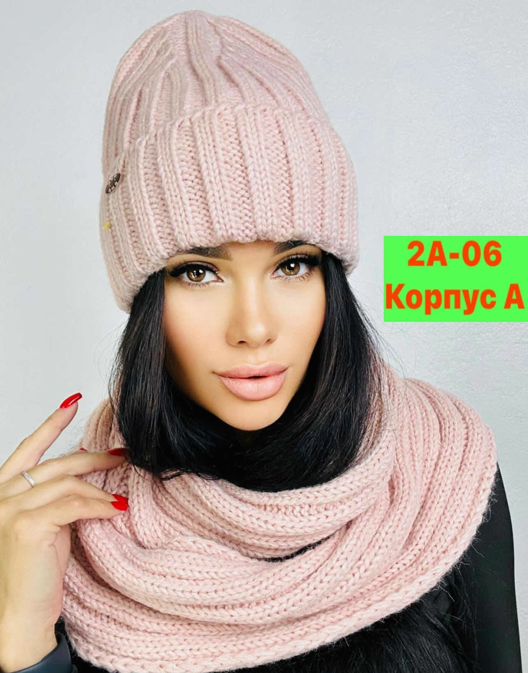 комплект шапки,шапка женская,комплект шапка и хомут,шапка "бренда",шапка снуд