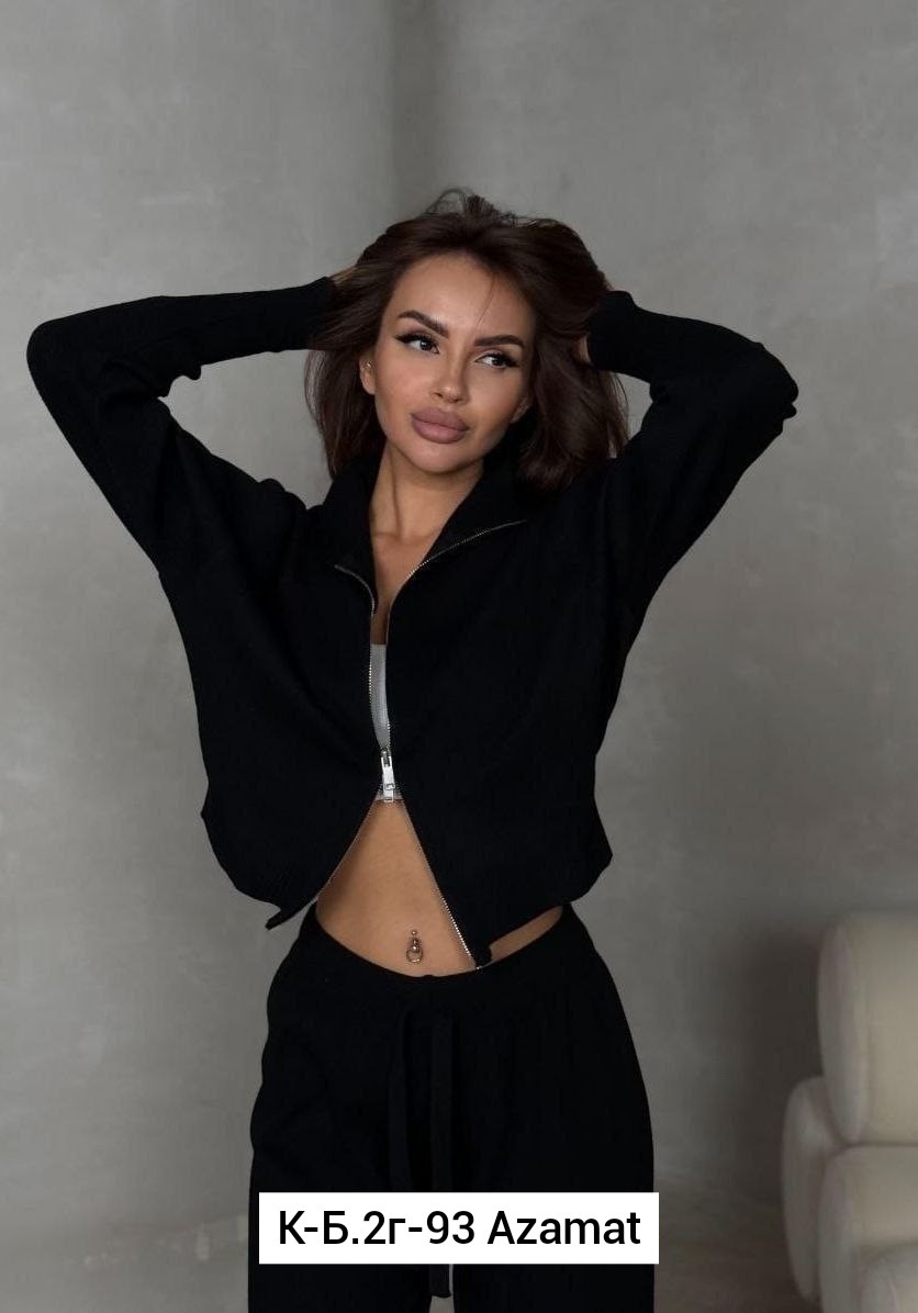 женский брючный вязаный костюм из трикотажного материала,костюм брючный трикотажный вязаный,кашемировый женский костюм,костюм брючный трикотажный вязаный цвет графит,костюм двойка