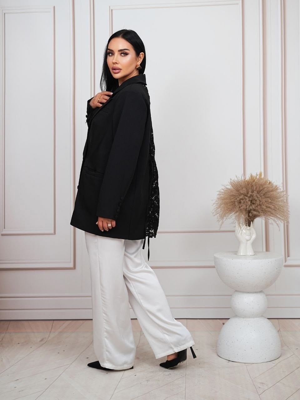 пиджак оверсайз удлиненный блейзер жакет арт.495793,пиджак оверсайз,пиджак женский оверсайз,пиджак,пиджак женский черный