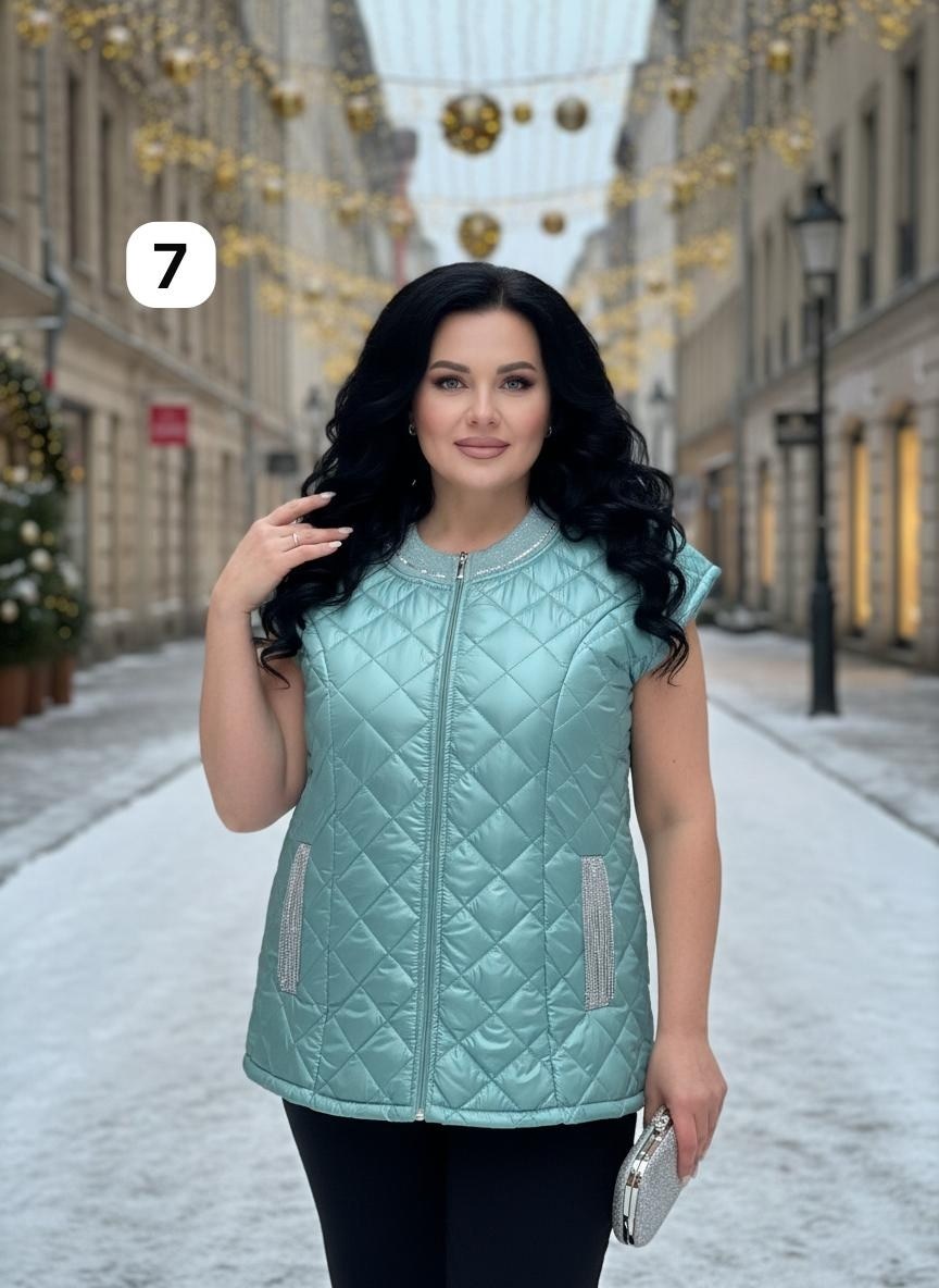 жилетка женская,стеганая жилетка,жилетка на синтепоне,жилет на синтепоне,жилет стеганый больших размеров