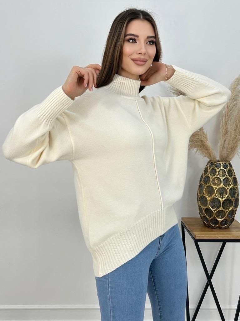 свитер с горлом теплый вязаный оверсайз jenny,женский свитер,свитер оверсайз,свитер женский вязаный с горлом кофта оверсайз,свитер укороченный вязаный с горлом на молнии оверсайз