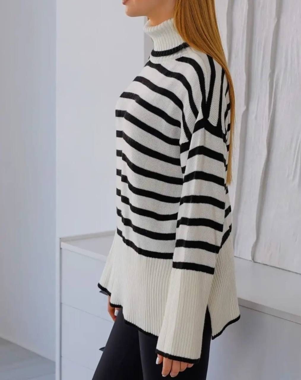 свитер оверсайз,свитер оверсайз теплый в полоску riya club,свитер кофта,джемпер кофта,свитер женский