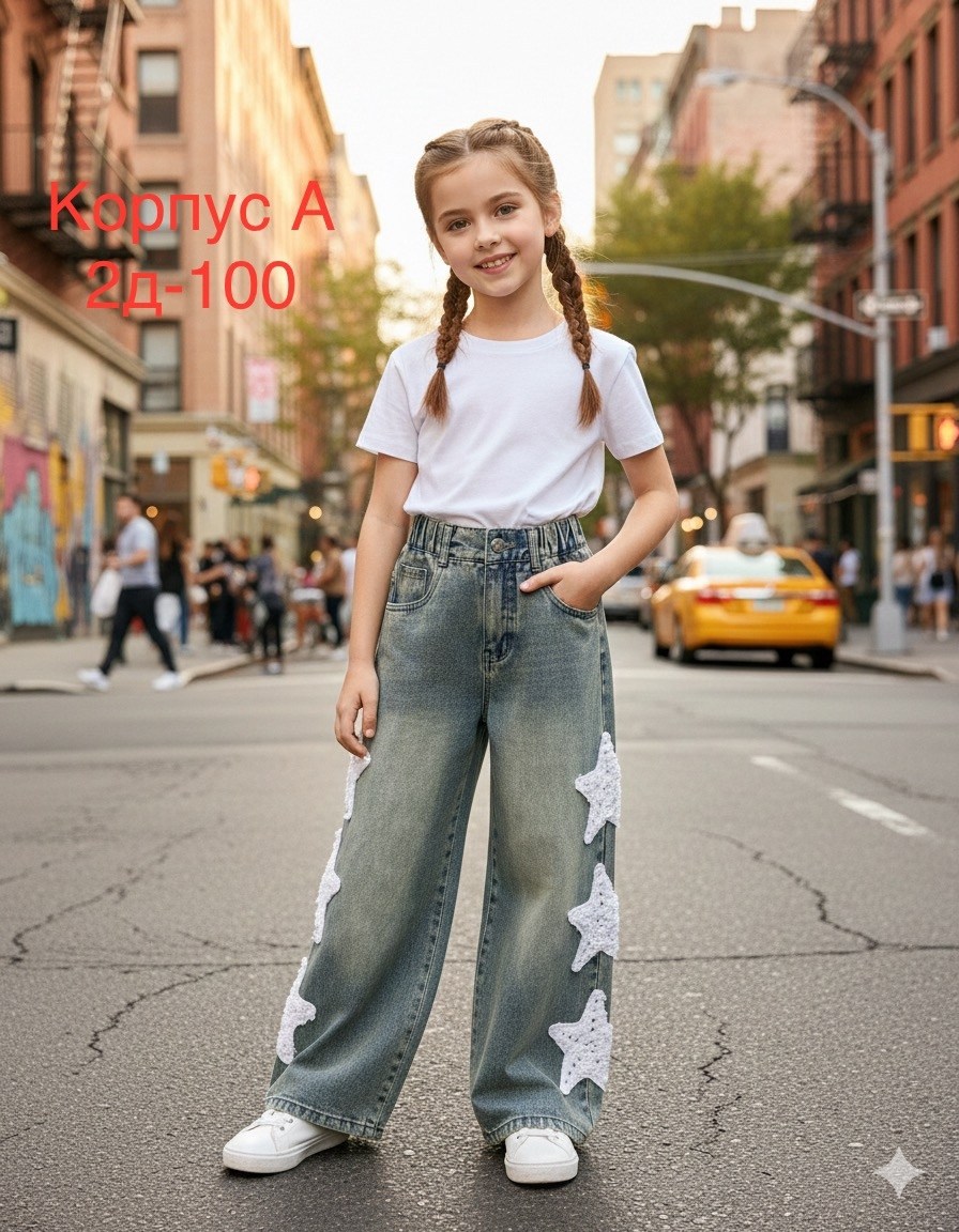 модные джинсы,джинсы повседневные,широкие джинсы,джинсы для девочек,джинсовые широкие брюки