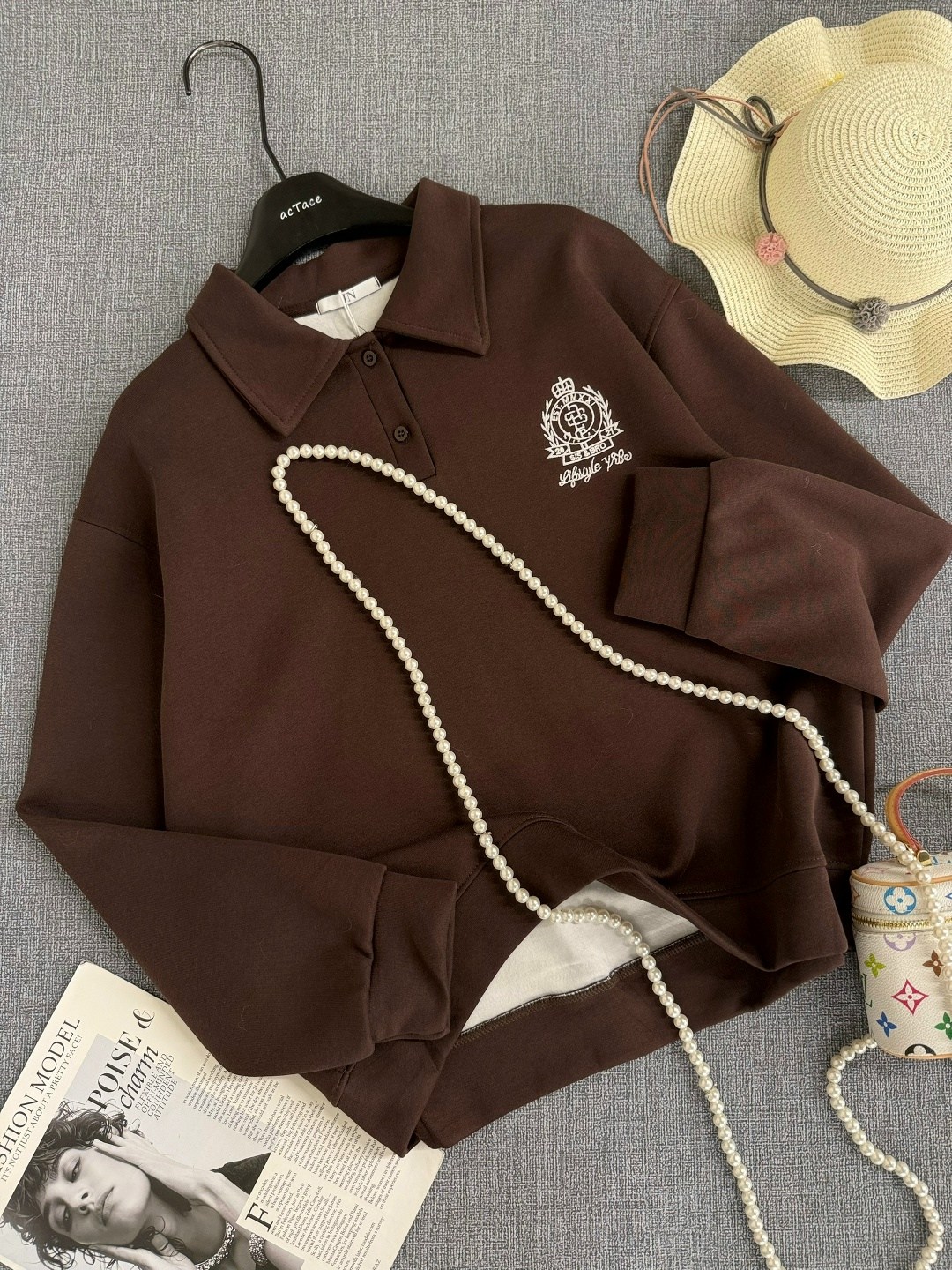 поло свитшот оверсайз grasiozo storeez,свитшот поло оверсайз с воротником gyodza,свитшот поло оверсайз с воротником gyodza sweatshirt цвет белый, серый,свитшот оверсайз поло grassisun 283340804,поло с