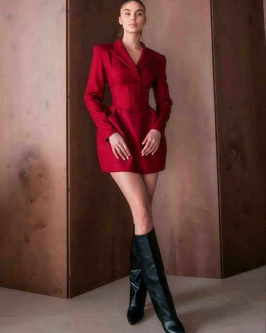 модное платье,пиджак удлиненный, приталенный с баской miaty 344753769,платье пиджак,пиджак приталенный