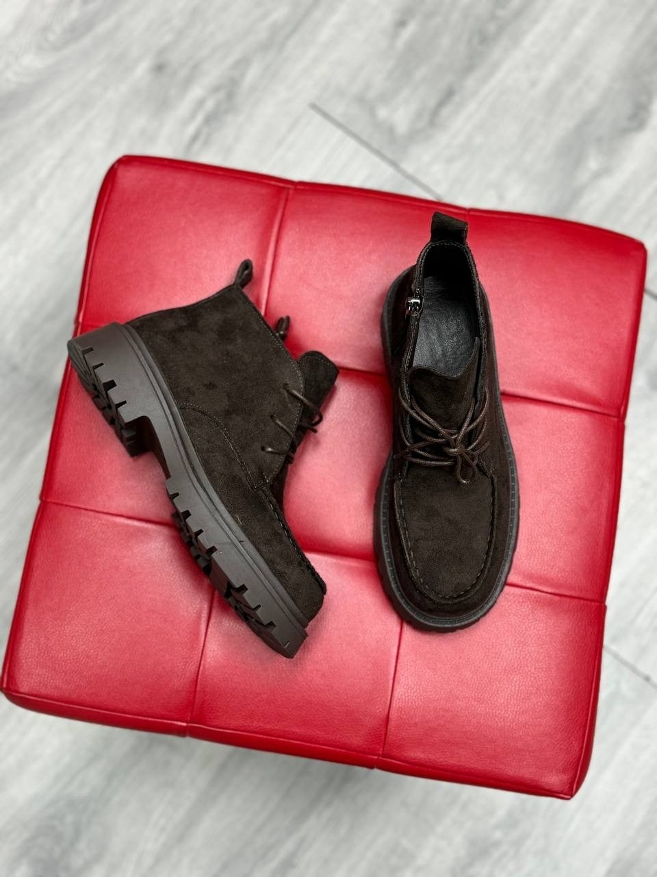 ботинки демисезонные натуральная замша tregubov_shoes,,ботинки женские,женская ,тяжелые ботинки женские