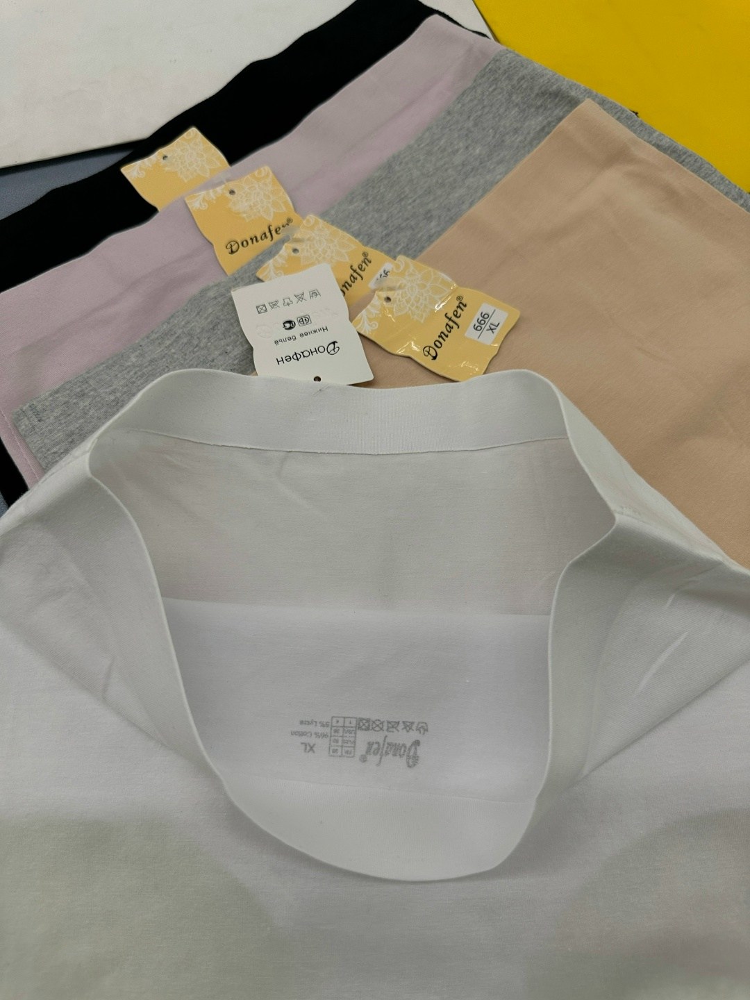 miiow / трусы женские, хлопковые, высокая талия, комплект 4 шт,трусы женские,трусы бесшовные,трусики бесшовные,женские бесшовные трусы