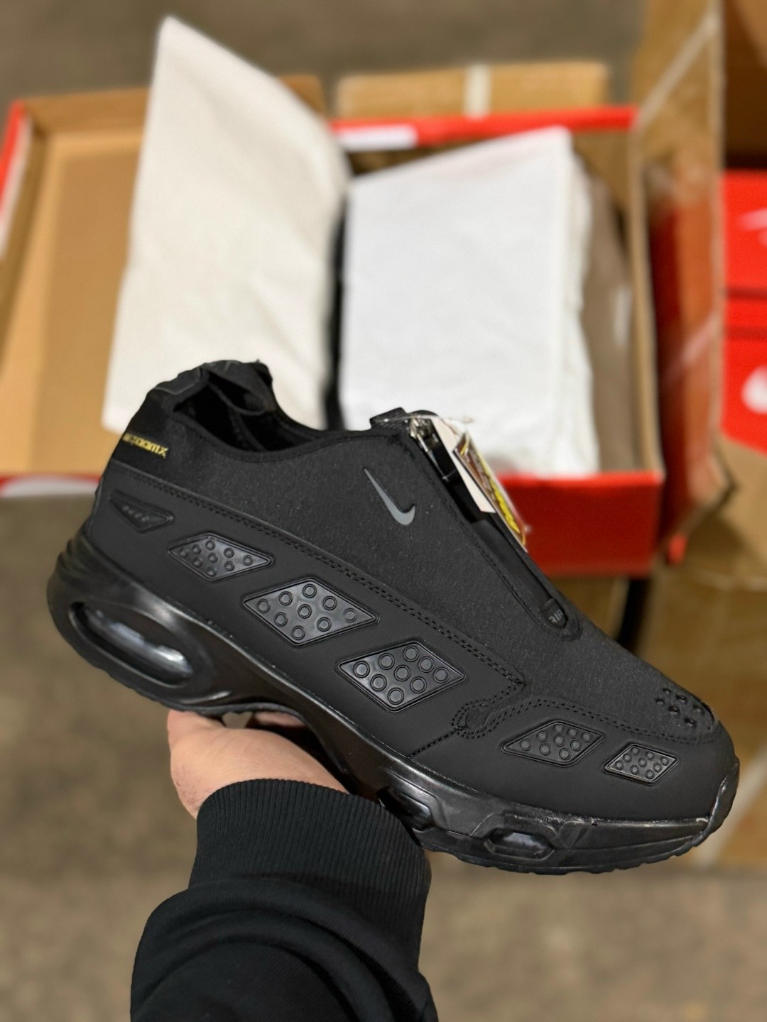 кроссовки,nike air max sndr gore-tex “black”,мужские кроссовки,кроссовки nike air max,nike air max sndr gore-tex black fz4238-001