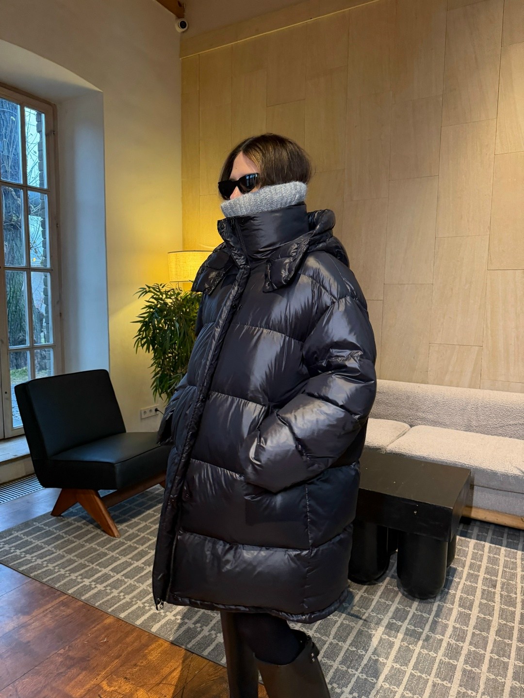 пуховик,объемный пуховик,пуховики оверсайз,пуховик удлиненный,черный пуховик