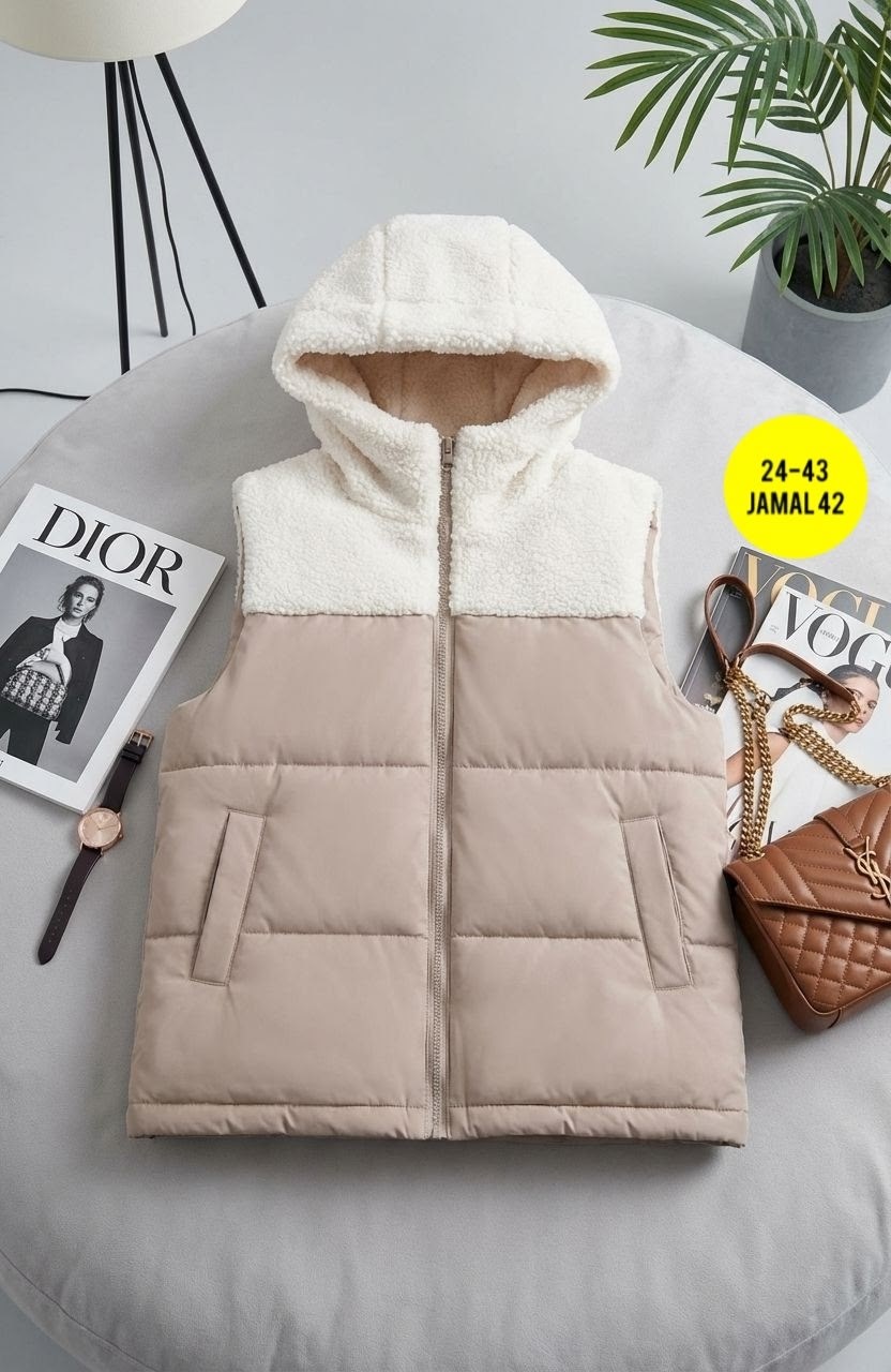 жилетка женская,двухсторонняя жилетка,жилет,жилетка,теплый жилет