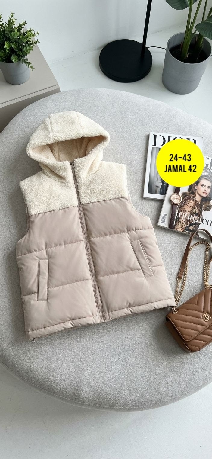 жилетка женская,двухсторонняя жилетка,жилет,жилетка,теплый жилет