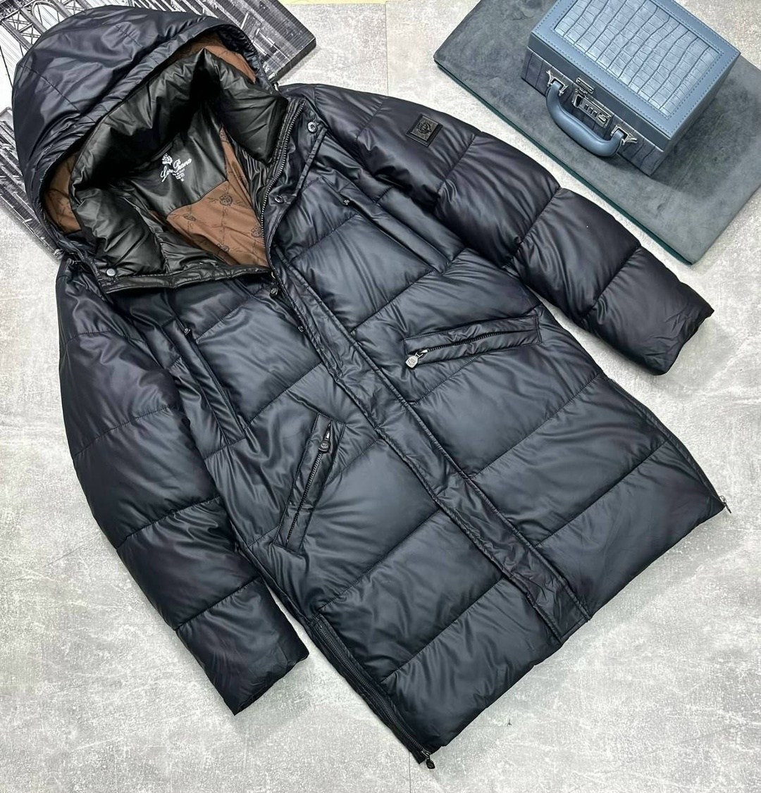 зимняя куртка парка мужская от бренда hermes,зимняя куртка brunello cucinelli,мужской пуховик loro piana,брендовая мужская зимняя куртка,мужская куртка