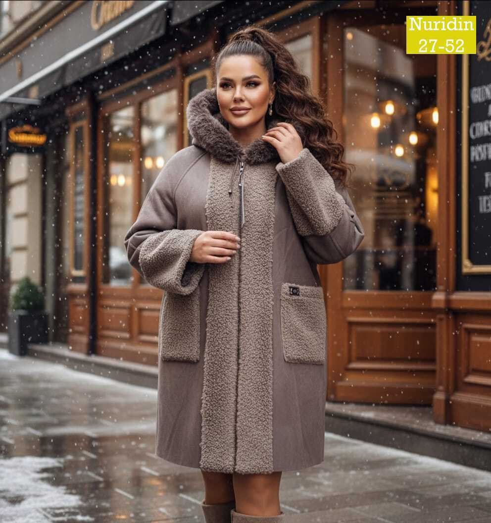 дублёнка из натурального мех двухсторонний,пальто женское альпака,женская верхняя одежда,пальто альпака,женская дубленка больших размеров