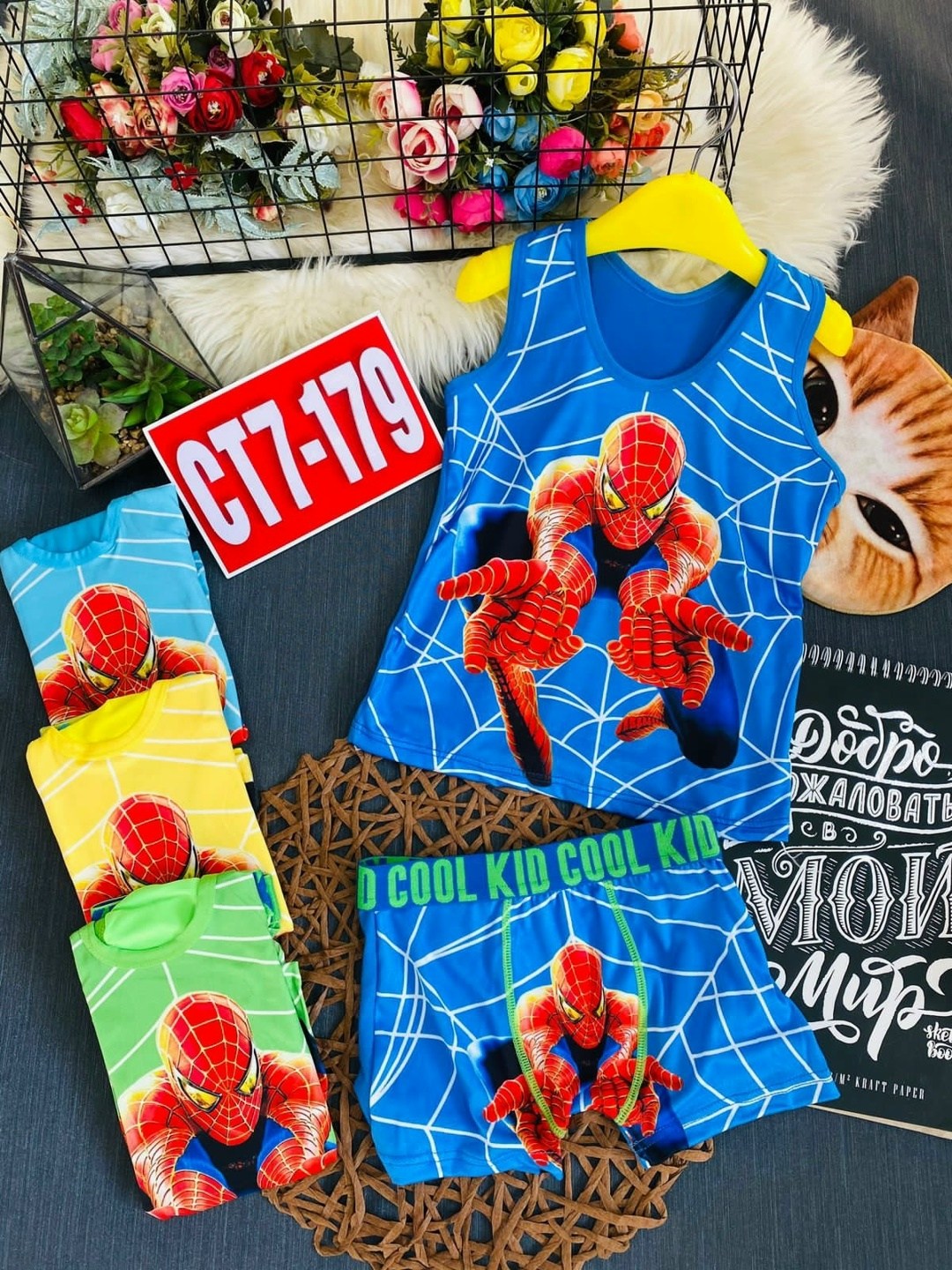 комплект детского нижнего белья,белье детское комплект,комплекты для мальчика,комплект нижнего белья микки маус,детские нижнее белье