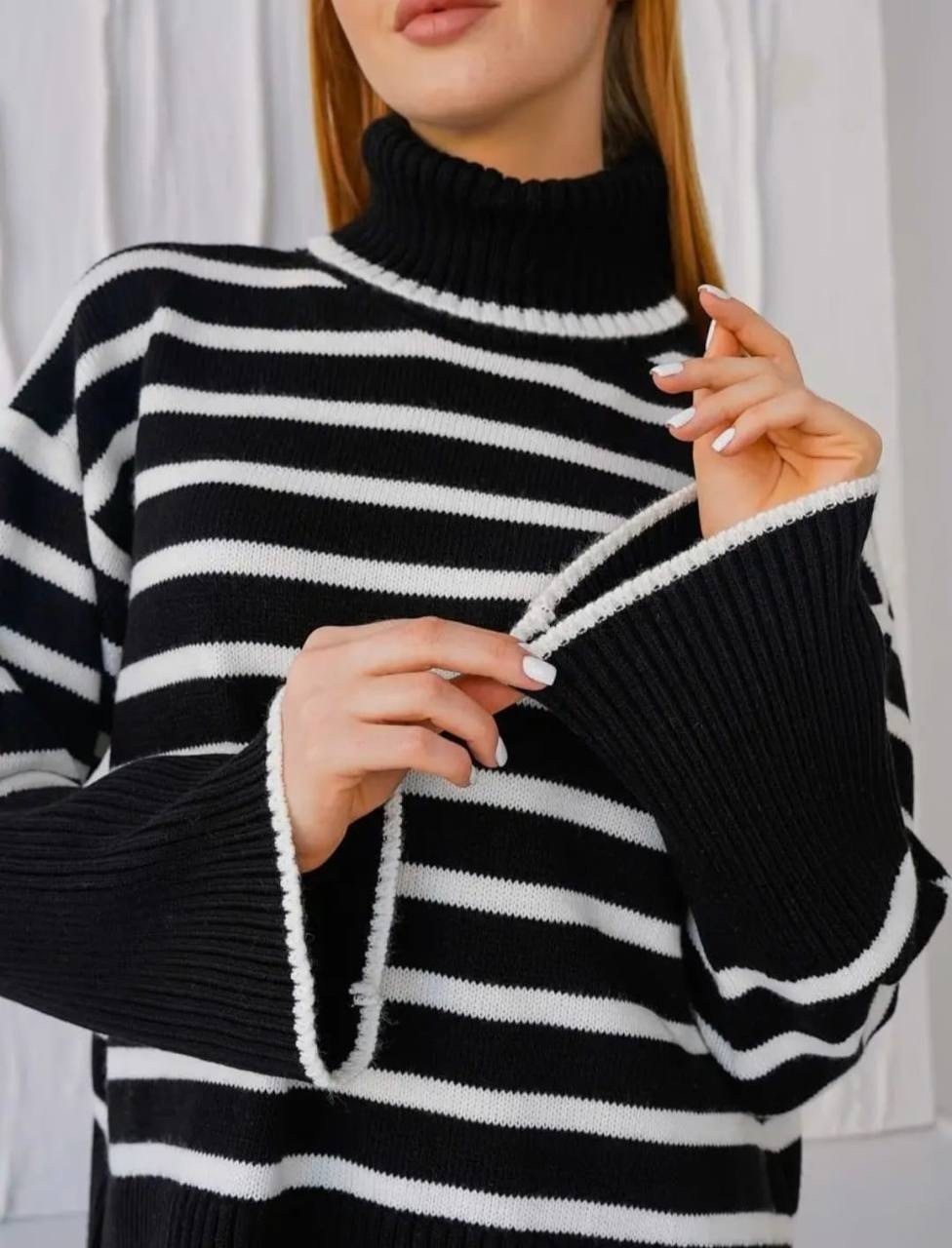 свитер оверсайз,свитер оверсайз теплый в полоску riya club,свитер кофта,джемпер кофта,свитер женский