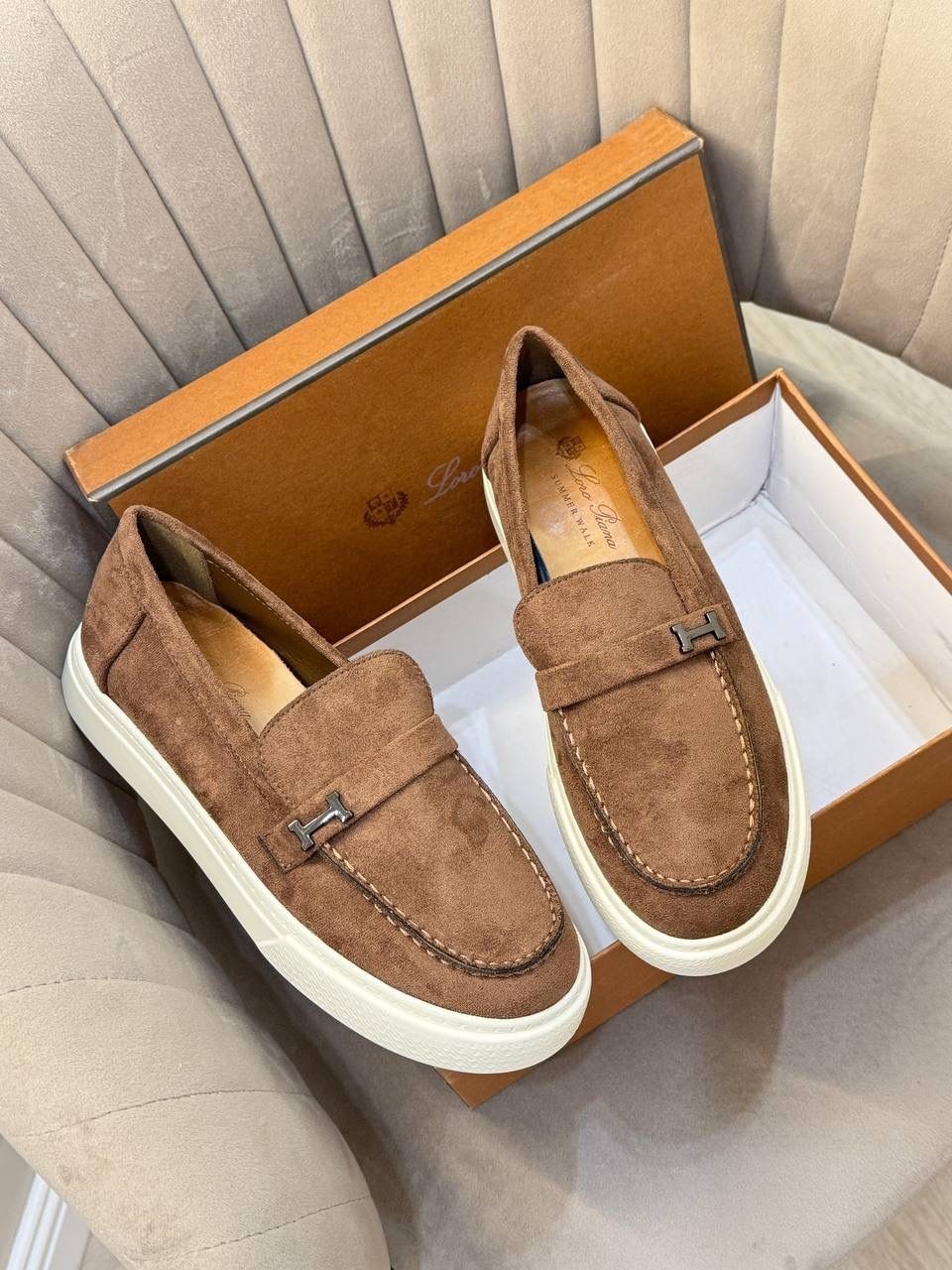 ,лоферы замшевые,женские стильные лоферы из натуральной замши,лоферы loro piana,лоферы серые замша