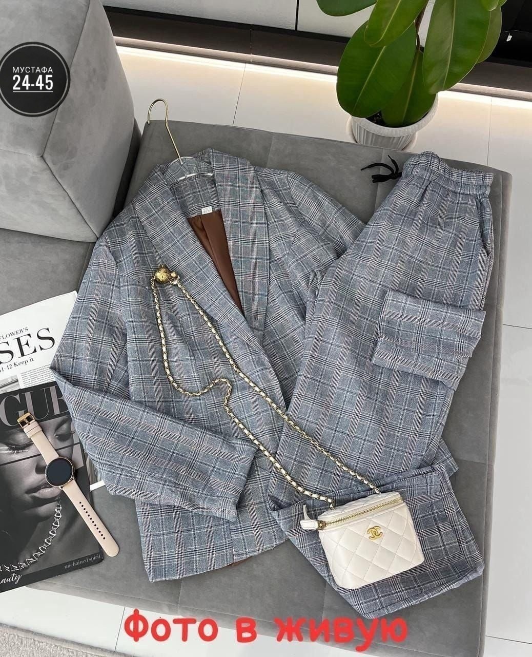 костюм в клетку женский,женские костюмы брючные,костюм модный,костюм двойка женская,повседневный костюм