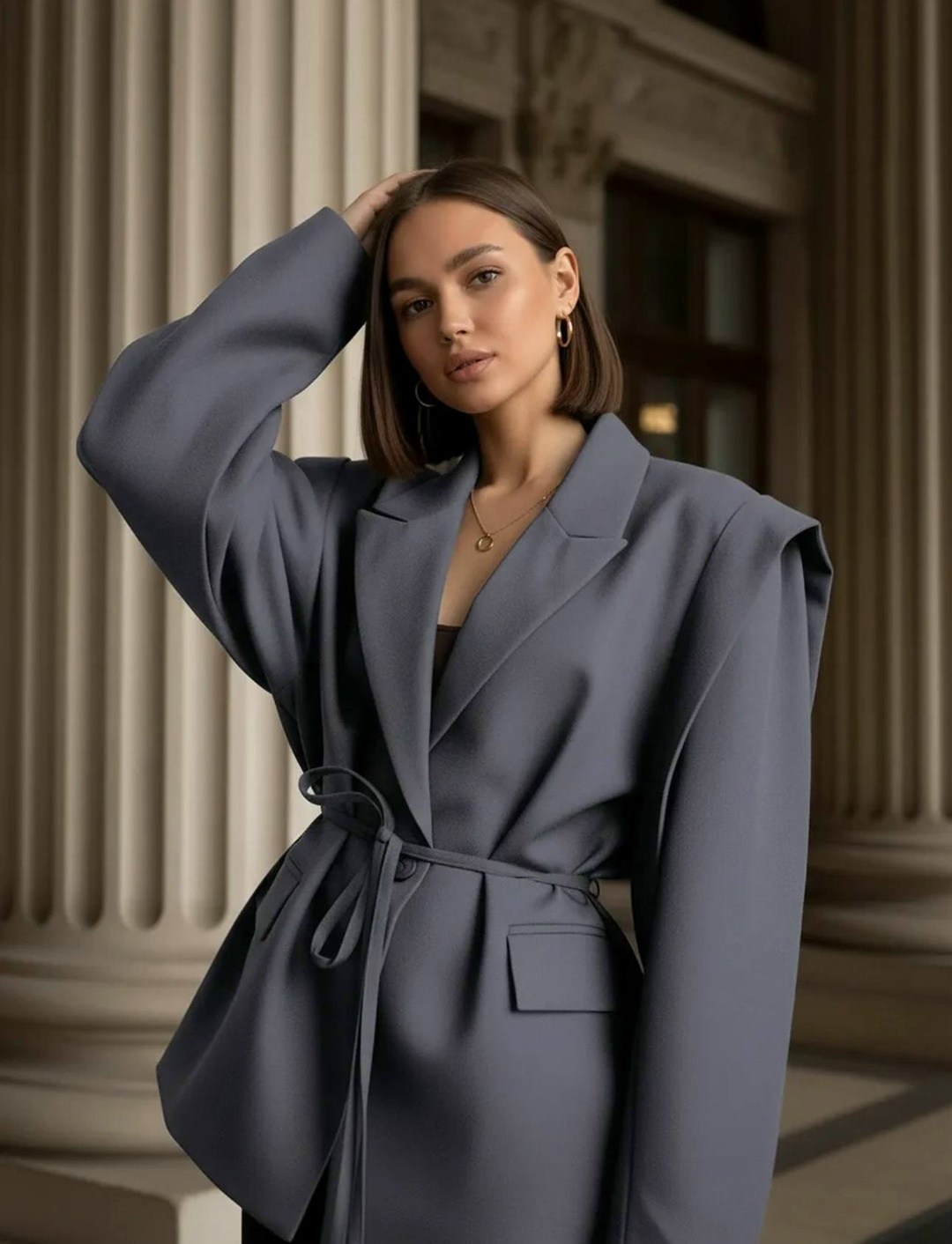 пиджак оверсайз,пиджак,пиджак оверсайз с поясом rada amadu,оверсайз пиджак удлиненный q.yiyayuan,пиджак оверсайз с завязками